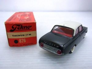 Tekno テクノ　No826 フォード・タウナス １７Ｍ ６１年 デンマーク製 ブラック／ホワイトルーフ