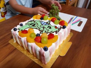 怪獣さんの誕生日ケーキ 【ポケモン】 バンギラスのお菓子添え-08