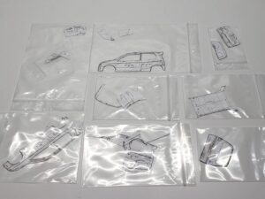 マニアモデルファイル 愛車 旧規格 ＨA21S/HB11S スズキ アルトワークス の自作 ミニカー 模型作り -型紙の変化 - 01