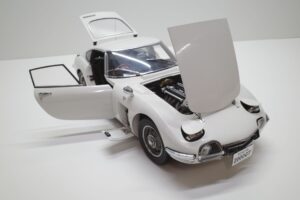 デアゴスティーニ トヨタ 2000GT 1-10 組立済み 完成品 全65号 セット の模型の拡大撮影 (28)