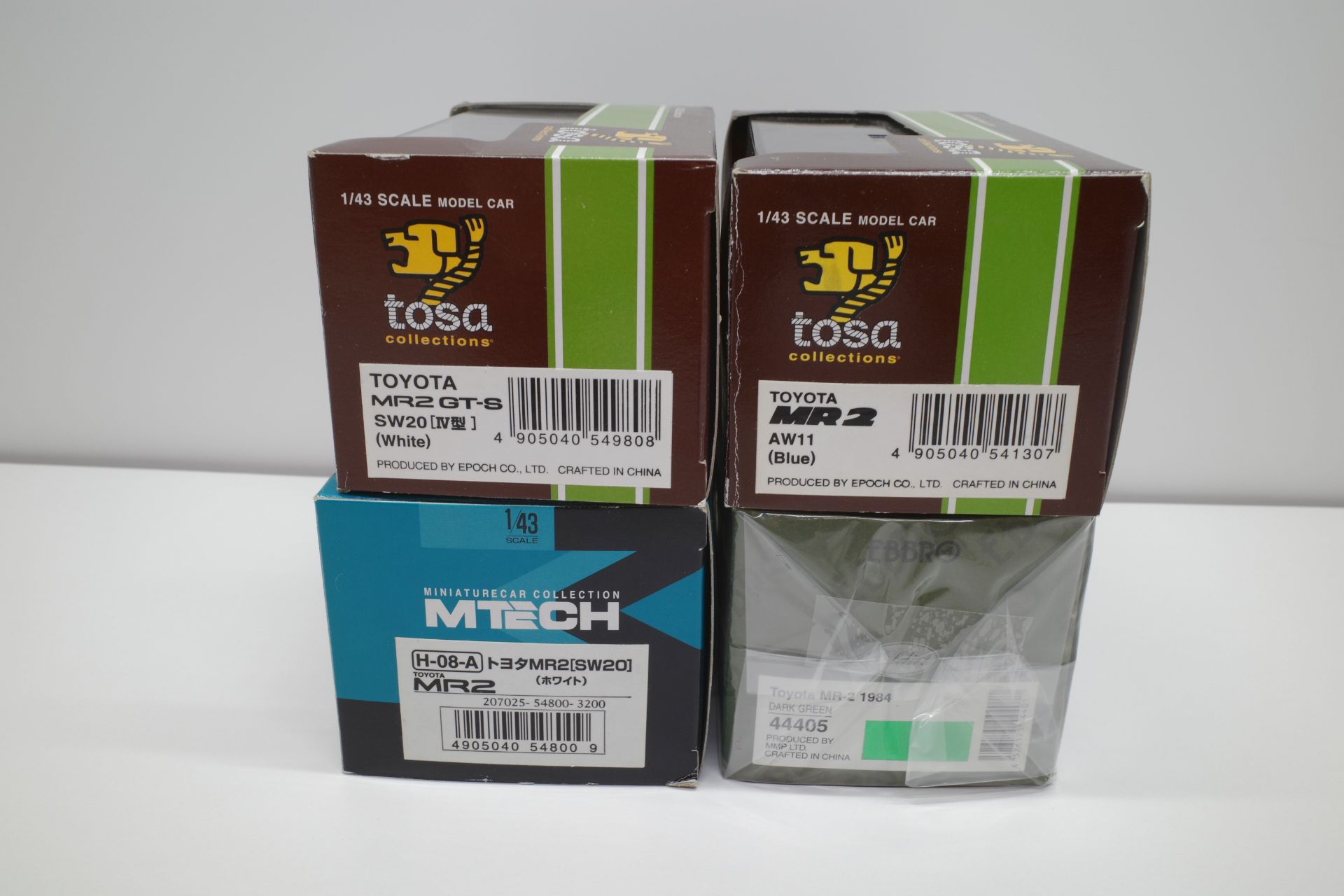ミニカー Tosa 1/43 エブロ/ M TECH/ トヨタ MR2 (AW11 / SW20) トサ 
