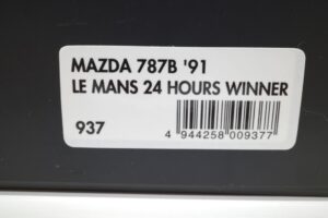 ミニカー 937 hpi・ racing 1-43 マツダ Mazda 787B LM 24h 1991 Winner (5)