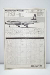 バンザイ 旧 バンダイ 172 YS-11 全日空 ANA 旅客機 プラモデル- (9)