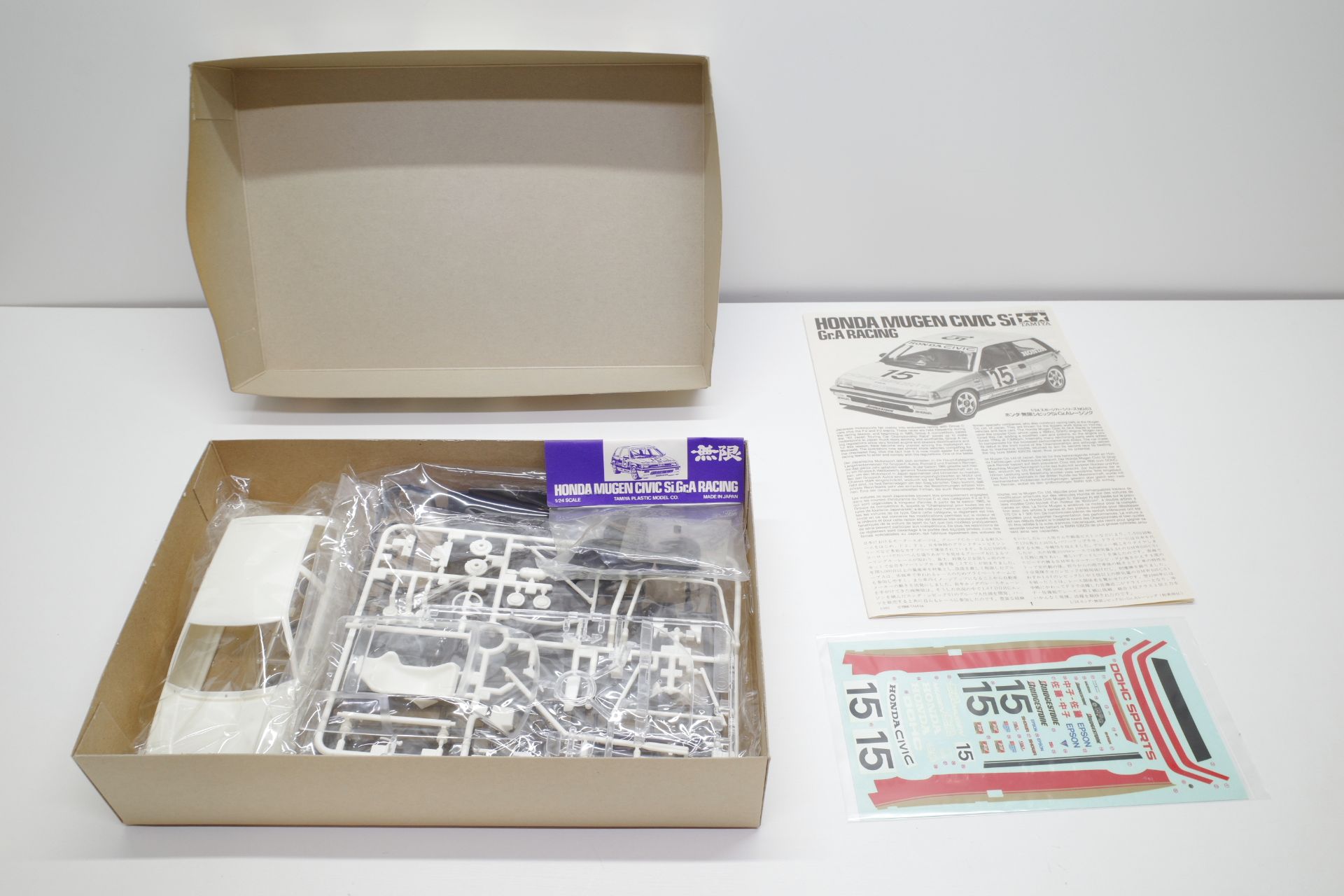 田宮 1/24 ホンダ シビックMUGEN Gr.A racing・Honda civic ハッチバック 2台セット 無限 JDM ナニとも シャコタン 環状 族 暴走　タミヤ | タミヤ 1⁄24 スポーツカーシリーズ No.63 ホンダ 無限
