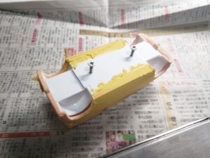 愛車 スズキ アルトワークスの 1-24 模型製作のべースをポリパテ修正- (8)