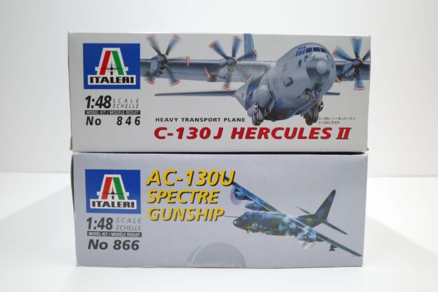 イタレリ 846/866 ITALERI 1/48 C-130J ハーキュリーズ HERCCULES Ⅱ AC-130U スペクター ガンシップ他 |  ミニカー・プラモデル・鉄道模型・ラジコン高価買取のマニアモデル