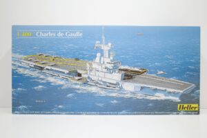81072 Heller エレール 1-400 Charles de Gaullo シャルル・ド・ゴール フランス海軍 原子力空母 未組立 プラモデル– (2)