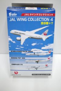 現状品 食玩 エフトイズ F-toys 1-300・1-500 JAL ウイング コレクション 4 Boeing 777-300、EMBRAER170、787、737-800– (1)