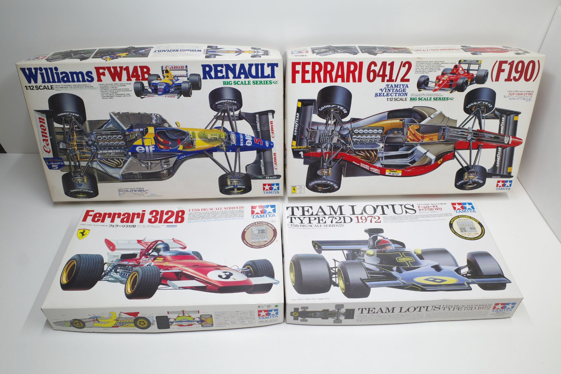 タミヤ 1/12 Ferrari フェラーリ 641/2 (F190)/312B/ウイリアムズ  