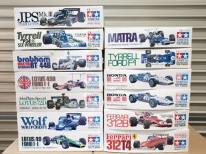 タミヤ 1-12 JPS ロータス49B-72D-78-タイレル P34-フェラーリ 312B-312T4-ホンダ F-1-ウルフ フォード-ブラバム他rt–