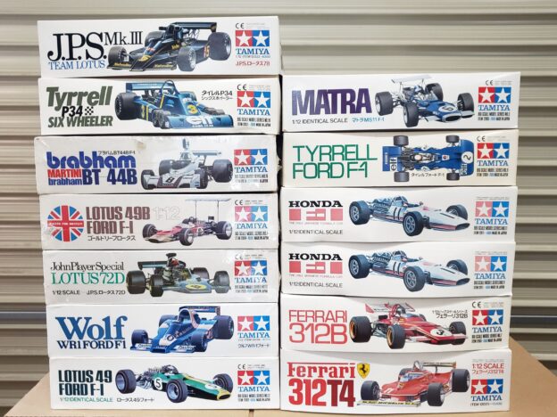 タミヤ 1/12 JPS ロータス49B/72D/78/タイレル P34/フェラーリ 312B/312T4/ホンダ F-1/ウルフ  フォード/ブラバム他 | ミニカー・プラモデル・鉄道模型・ラジコン高価買取のマニアモデル