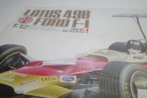 未開封 現状品 12004 タミヤ 1-12 ゴールドリーフ Lotus ロータス 49B フォード Ford F-1F1ビッグスケールモデル 未組立– (24)