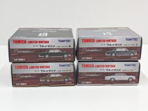 4点 TLV-158a-b-164a-b トミカリミテッドヴィンテージ 1-64 ニッサン 日産 プレジデント D仕様 1966年式-B仕様 1971年式– (9)