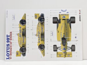 BX12001 PLATZ BEEMAX 1-12 LOTUS ロータス 99T 1987 モナコGP Winer ウィナー フォーミュラ No.1 ビーマックス プラッツ 未組立– (16)