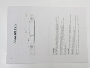 42025 インターモデル INTERMODELLI 1-12 フェラーリ Ferrari F93A レジン メタル キット 未組立 イタリア製– (18)
