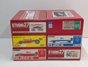 ST27-STUDIO27-スタジオ27-F-1-1-20-Ferrari-フェラーリ-126C-126CK-312T2-643-F93A-ティレル-Tyrrell-019-他-レジンメタルキット-1–