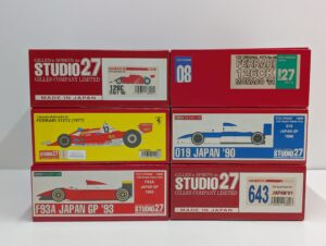 ST27- STUDIO27 スタジオ27 F-1 1-20 Ferrari フェラーリ 126C 126CK 312T2 643 F93A ティレル Tyrrell 019 他 レジンメタルキット– (2)