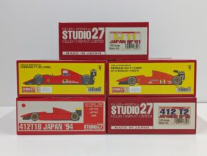 ST27- STUDIO27 スタジオ27 F-1 1-20 Ferrari フェラーリ 412T1B、412 T2、F1-90、Jordan ジョーダン EJ11-