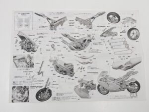別売デカール付き ST27-TK1232C スタジオ27 1-12 YAMAHA ヤマハ YZR500 WGP 1994 Norick 阿部典史 トランスキット 未組立– (11)
